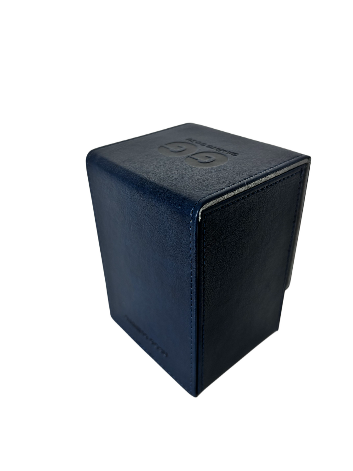 Collector Tap Deck Box (Navy) | Premium Smart Deck Box for Top Loaders & Magnetic Holders
