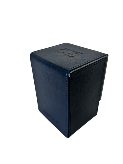Collector Tap Deck Box (Navy) | Premium Smart Deck Box for Top Loaders & Magnetic Holders