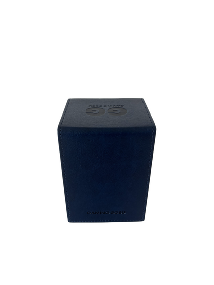 Collector Tap Deck Box (Navy) | Premium Smart Deck Box for Top Loaders & Magnetic Holders